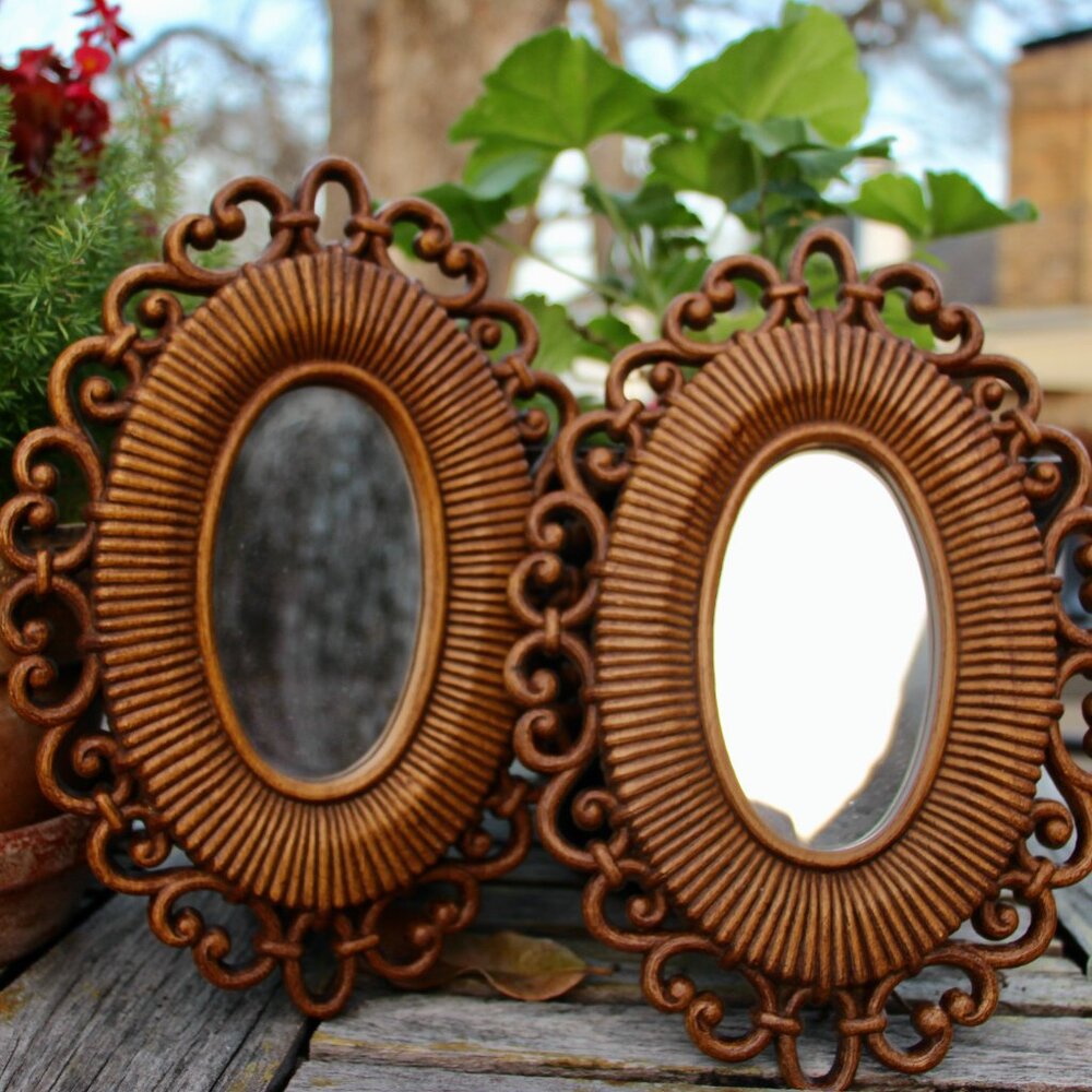 Two "Bamboo" like mirrors